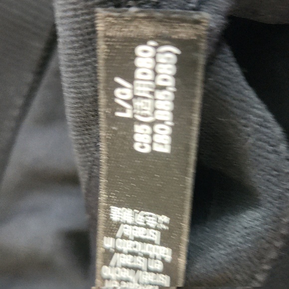 ♻️Victoria Secret Sport Mesh Front Strappy Back Bralette Light Size Large Black - Picture 5 of 6